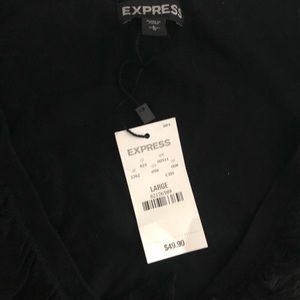 NWT ladies Express black top sz large